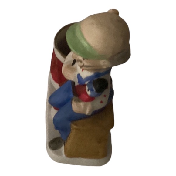 Grandpa Jasco Porcelain Christmas Luvkins Candelholder - Picture 3 of 9